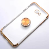 Galaxy J4 Plus Kılıf Gess Kenarları Renkli Yüzük Aparatlı Kılıf - 3