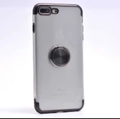 Apple iPhone 8 Plus Kılıf Zore Gess Kenarları Renkli Yüzük Aparat thumbnail 1