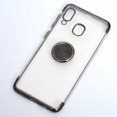 Galaxy A20 Kılıf Zore Gess Kenarları Renkli Yüzük Aparatlı Kılıf thumbnail 2