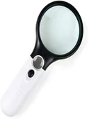 Büyüteç 5x 45x Zoom Büyütmeli Taşınabilir Led Işıklı Ledli Büyüteç Yaşlılar Okuma Çocuk Bilim - 1