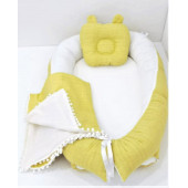 Mordesign Babynest Ortopedik Anne Yanı Bebek Yatak ve Puset Aksesuar 6'lı Set - 2