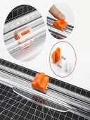 Sürgülü Giyotin Cetvelli Kağıt Kesme Makinesi Kağıt - Plastik Film Kesici - 8