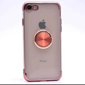 Apple iPhone 8 Kılıf Zore Gess Kenarları Renkli Yüzük Aparatlı - 5