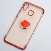 Galaxy A20 Kılıf Zore Gess Kenarları Renkli Yüzük Aparatlı Kılıf thumbnail 4