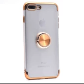 Apple iPhone 8 Plus Kılıf Zore Gess Kenarları Renkli Yüzük Aparat thumbnail 3