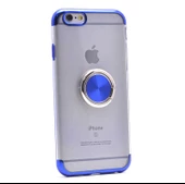 Apple iPhone 6 Kılıf Zore Gess Kenarları Renkli Yüzük Aparatlı thumbnail 4