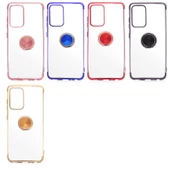 Galaxy A52 Kılıf Zore Gess Kenarları Renkli Yüzük Aparatlı Kılıf thumbnail 7