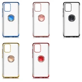 Galaxy A91 (S10 Lite) Kılıf Gess Kenarları Renkli Yüzük Aparatlı thumbnail 8