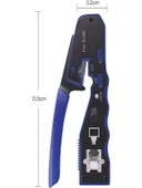 RJ45 EZ Kesme Sıkma Pensesi Aleti Taşınabilir Dayanıklı ve Kullanışlı Kablo Kesici thumbnail 6