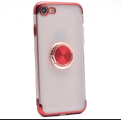 Apple iPhone 8 Kılıf Zore Gess Kenarları Renkli Yüzük Aparatlı - 6