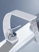 Şelale Lavabo Banyo Bataryası Seramik Valf Modern Pirinç Musluk İthal - 1