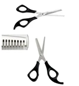 Berber Kuaför Ara Makası  Paslanmaz Çelik Plastik Saplı Ara Makas thumbnail 2