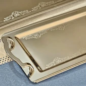 Sudedi Home Alize Saten Platin Set 1MM Paslanmaz Çelik 2li Tepsi 18/13 - 6