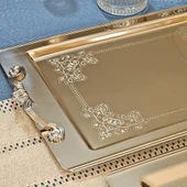 Sudedi Home Sultan Saten Platin Set 1MM Paslanmaz Tepsi 2li 18/10 - 5