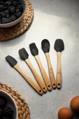 5 Parça Bambu Saplı Mini Supatula Seti - 2