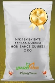 NPK 18+18+18+Te Yaprak Gübresi Hobi Bahçe Çiçek Gübresi 2 Kg - 3