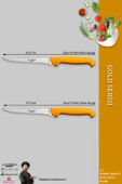 LAZBİSA Gold Serisi Mutfak Fileto Bıçağı Steak Bıçak Et Balık Tavuk Fileto Bıçağı 2 Li Set ( Mft-015 ) - 2