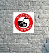 Uyarı Levhası 19x19 CM thumbnail 1