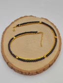 Lucid Dream Serisi Shungite (Şungit) Taşı 4mm Kolye (23170) thumbnail 4