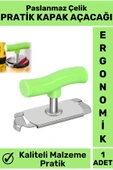 Premium Yüksek Kaliteli Paslanmaz Çelik Ergonomik Saplı Mutfak Kavanoz Pratik Şişe Kapak Açacağı - 1