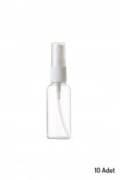10 Adet Boş Şişe Spreyli Kolonya Şişesi Doldurulabilir Cep Plastik Parfüm Şişesi 30 Ml - 1