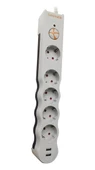 Tunçmatik TSK5015 Powersurge Beyaz Beşli 2 Usb Girişli Akım Korumalı Priz - 1