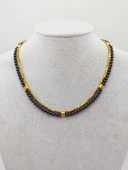 Lucid Dream Serisi Shungite (Şungit) Taşı 4mm Kolye (23170) thumbnail 3