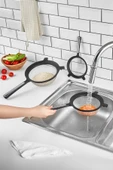 Tencereye Takılabilen 3'lü Tel Süzgeç Seti (14cm-17cm-22cm) - 2
