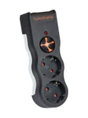 Tunçmatik Enerji Koruma Prizi Powersurge 2'li Siyah 525 JOULE (TSK5081) - 1