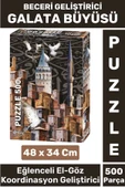 Eğlenceli El Göz Koordinasyon Beceri Görsel Algı Geliştirici Çocuk 500 Parça PUZZLE GALATA BÜYÜSÜ - 1