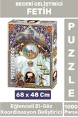 Özel Seri Eğlenceli El Göz Koordinasyon Beceri Görsel Algı Geliştirici Çocuk 1000 Parça PUZZLE FETİH - 1