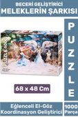 Özel El Göz Koordinasyon Beceri Görsel Algı Geliştirici Çocuk 1000 Parça PUZZLE MELEKLERİN ŞARKISI thumbnail 1