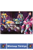 Premium Seri Eğlenceli El Göz Koordinasyon Beceri Geliştirici Çocuk 2x100 PUZZLE KURTARMA ROBOTLARI - 2