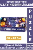 Eğlenceli Koordinasyon Beceri Görsel Algı Geliştirici Çocuk 1000 Parça PUZZLE UZAYIN DERİNLİKLERİ - 1