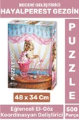 Eğlenceli El Göz Koordinasyon Beceri Görsel Algı Geliştirici Çocuk 500'lü PUZZLE HAYALPEREST GEZGİN thumbnail 1