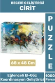 Premium Eğlenceli El Göz Koordinasyon Beceri Görsel Algı Geliştirici Çocuk 1000 Parça PUZZLE CİRİT thumbnail 1