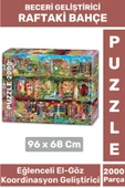 Premium Eğlenceli El Göz Koordinasyon Hafıza Beceri Geliştirici 2000 Parça PUZZLE RAFTAKİ BAHÇE thumbnail 1