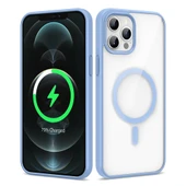iPhone 12 Pro Max Kılıf Magsafe Wireless Şarj Özellikli Silikon Ege Kapak kılıf - 10