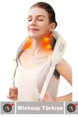 Ergonomik Kol Bacak Sırt Bel Boyun Isıtma Özellikli Kompakt Spor Fitness Kas Gevşetici Masaj Aleti - 5