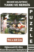 Premium Eğlenceli El Göz Koordinasyon Hafıza Beceri Geliştirici 2000 Parça PUZZLE YANKI VE NERGİS thumbnail 1