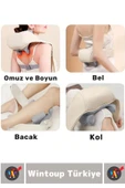 Ergonomik Kol Bacak Sırt Bel Boyun Isıtma Özellikli Kompakt Spor Fitness Kas Gevşetici Masaj Aleti - 4