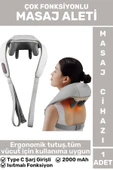Ergonomik Kol Bacak Sırt Bel Boyun Isıtma Özellikli Kompakt Spor Fitness Kas Gevşetici Masaj Aleti - 1