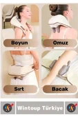 Ergonomik Kol Bacak Sırt Bel Boyun Isıtma Özellikli Kompakt Spor Fitness Kas Gevşetici Masaj Aleti - 3