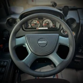 DİKİŞLİ DİREKSİYON KILIFI İTHAL SİYAH DERİ SİYAH DİKİŞLİ ISUZU NOVO İÇİN thumbnail 1