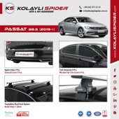 VW Passat B8.5 Cam Çıtası 4 Prç Krom 2019 ve Sonrası thumbnail 4