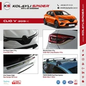 Renault Clio 5 Arka Tampon Eşiği Krom 2019 ve Sonrası thumbnail 4