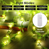 VIP KALİTE SALKIM YAPRAK LED IŞIK GÜN IŞIĞI LED SALKIM SARMAŞIK LED IŞIK 3X1 METRE 180 LED MODLU thumbnail 4