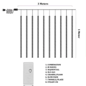 VIP KALİTE SALKIM YAPRAK LED IŞIK GÜN IŞIĞI LED SALKIM SARMAŞIK LED IŞIK 3X1 METRE 180 LED MODLU thumbnail 6