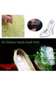 6 lı Yumuşak Silikon Ayakkabı Topuk Vurma Önleyici Ped Ayak Parmak Nasır Koruyucu Bant - 2