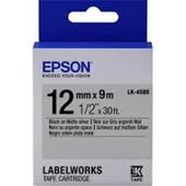 Epson LK-5TBN Clear Siyah Üzeri Beyaz 18MM 9Metre Etiket - 1